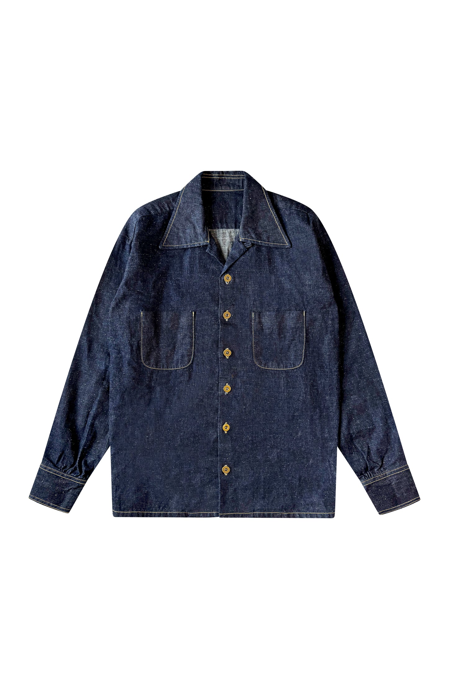 "THE CLASSIC" SHIRT : SPECKLED DENIM